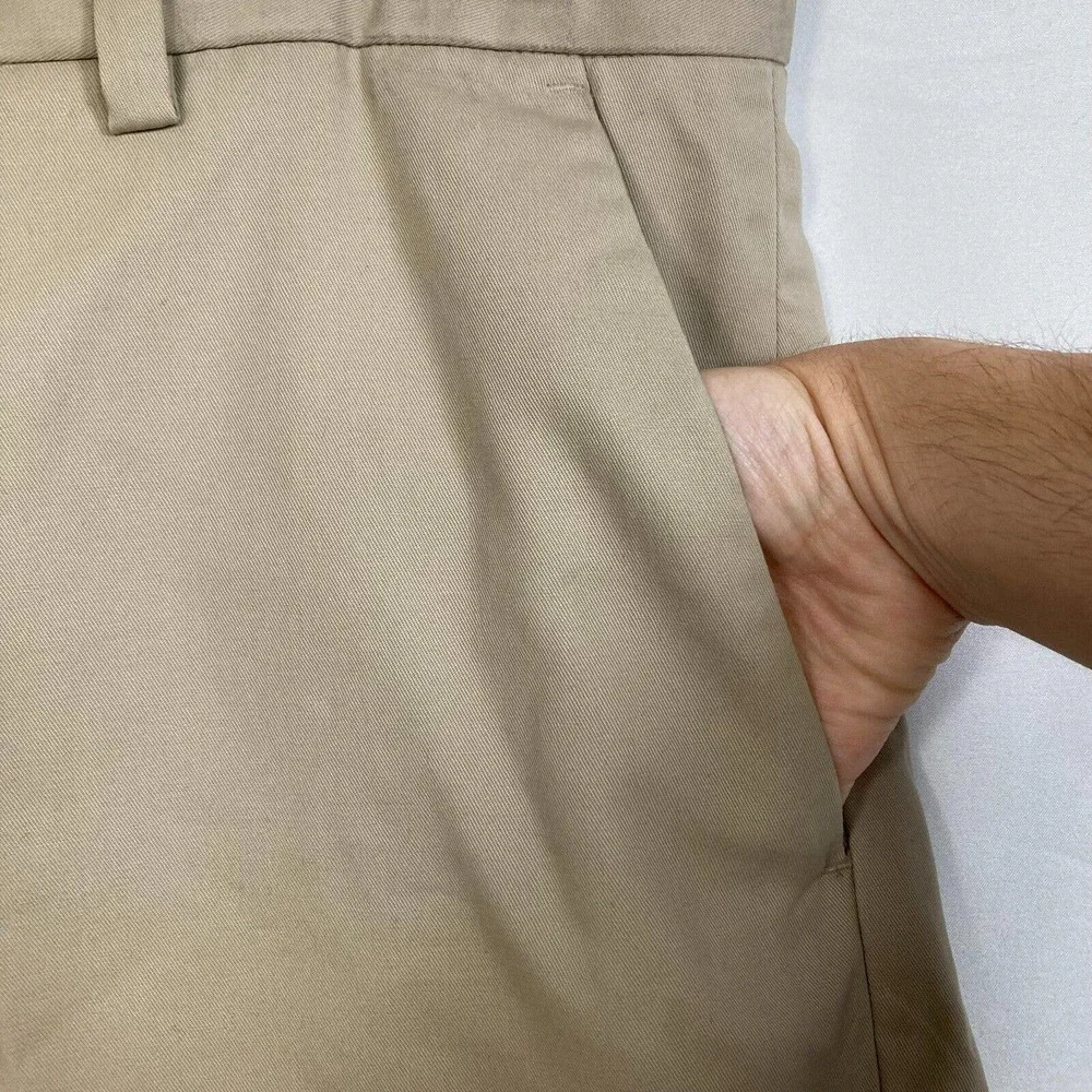 Banana Republic‎ Pants Mens Sz 34x32 Beige Chino Cotton Tailored Fit Non Iron